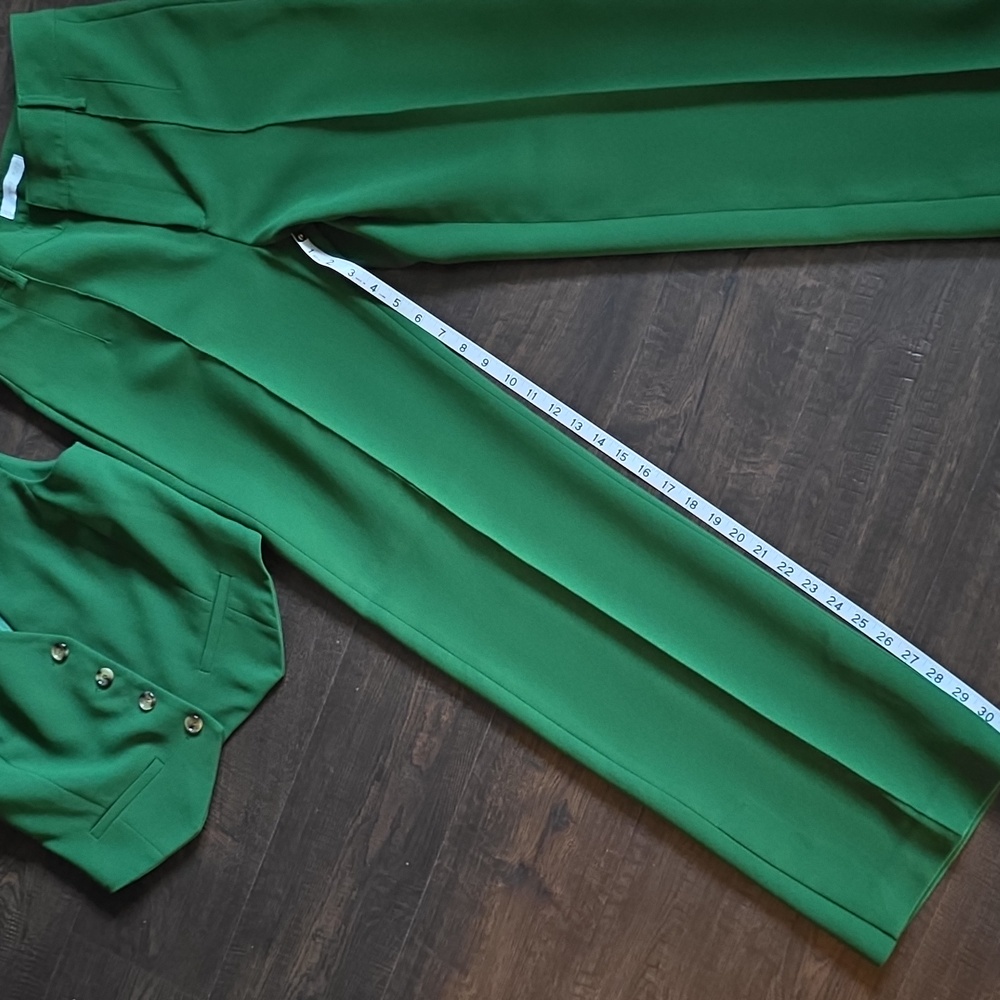 MNG (Mango) Green Women's Tailored Vest & Pants Set - Picture 5 of 14